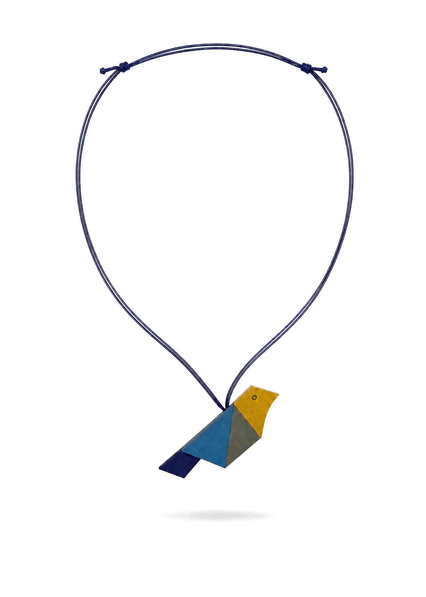 Blue bird necklace