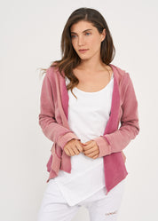 Open wash top, combination of a rib and a pink wash hat