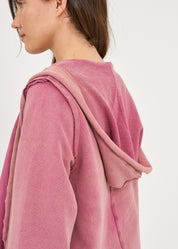 Open wash top, combination of a rib and a pink wash hat