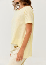 T-shirt straight finish yellow