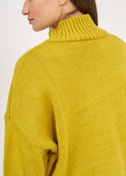 Mustard zipper knit top