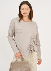 Pocket-like shirt and light gray shrink - 00