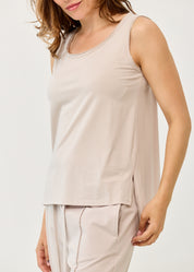 Stone Basic Camisole with Straight Hem