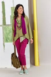 Gray sneakers without laces