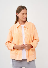 Buttoned top with orange kangaroo pocket - 00