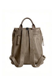Backpack with front pockets, gray color combination