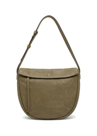 Brown leather shoulder bag - 99