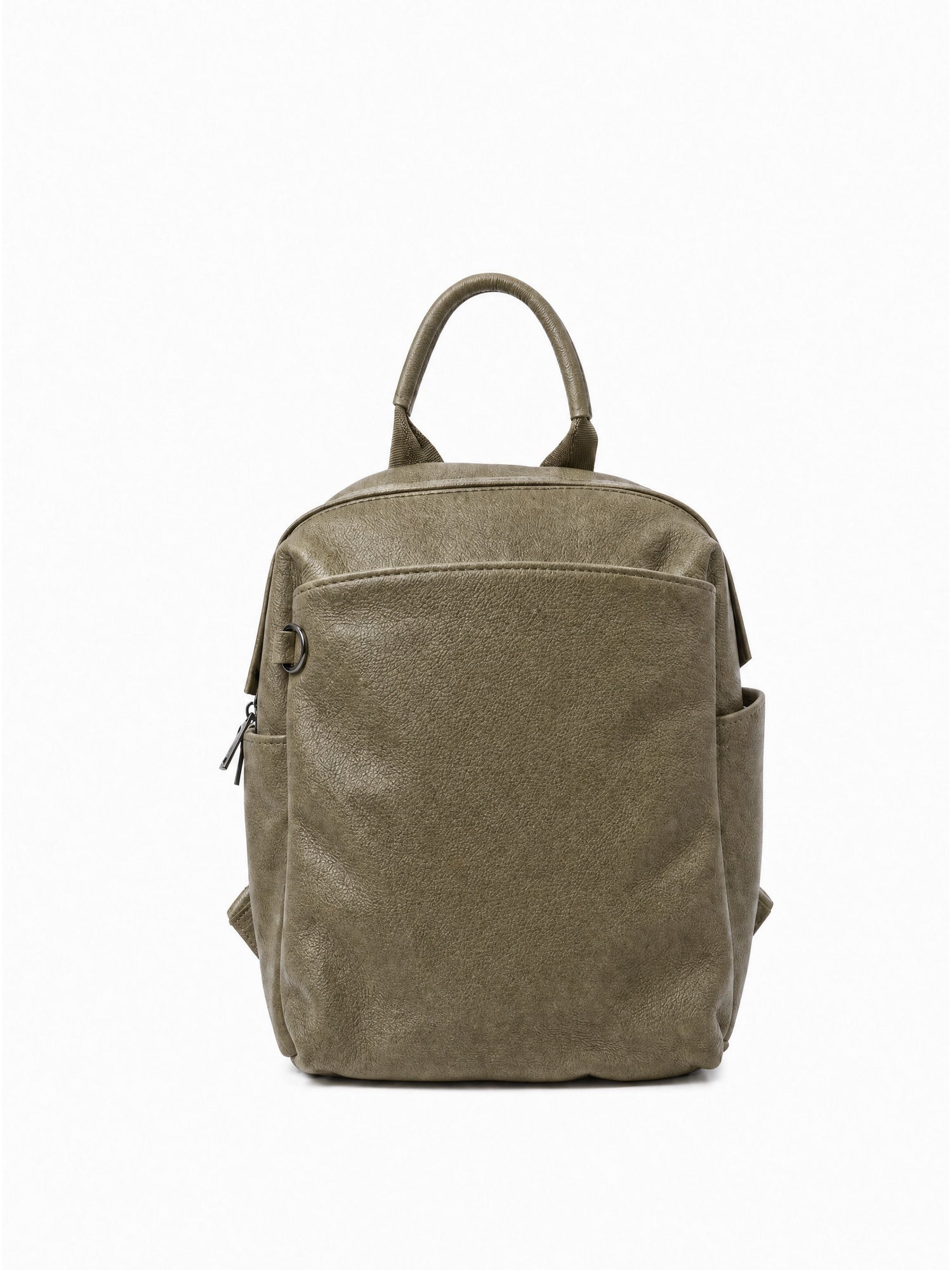 Small green leather bag
