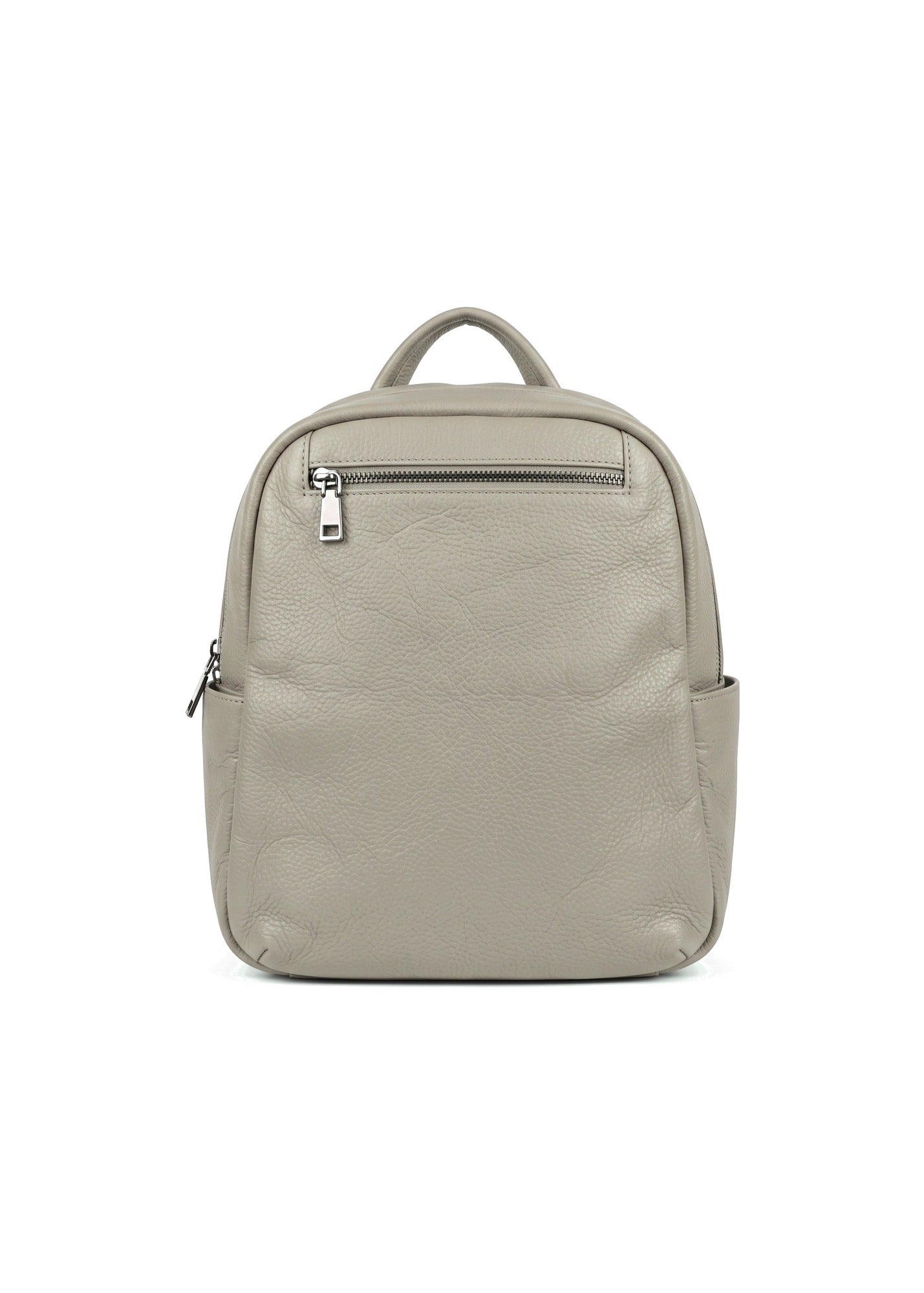 Yellow leather crossbody bag with back pocket