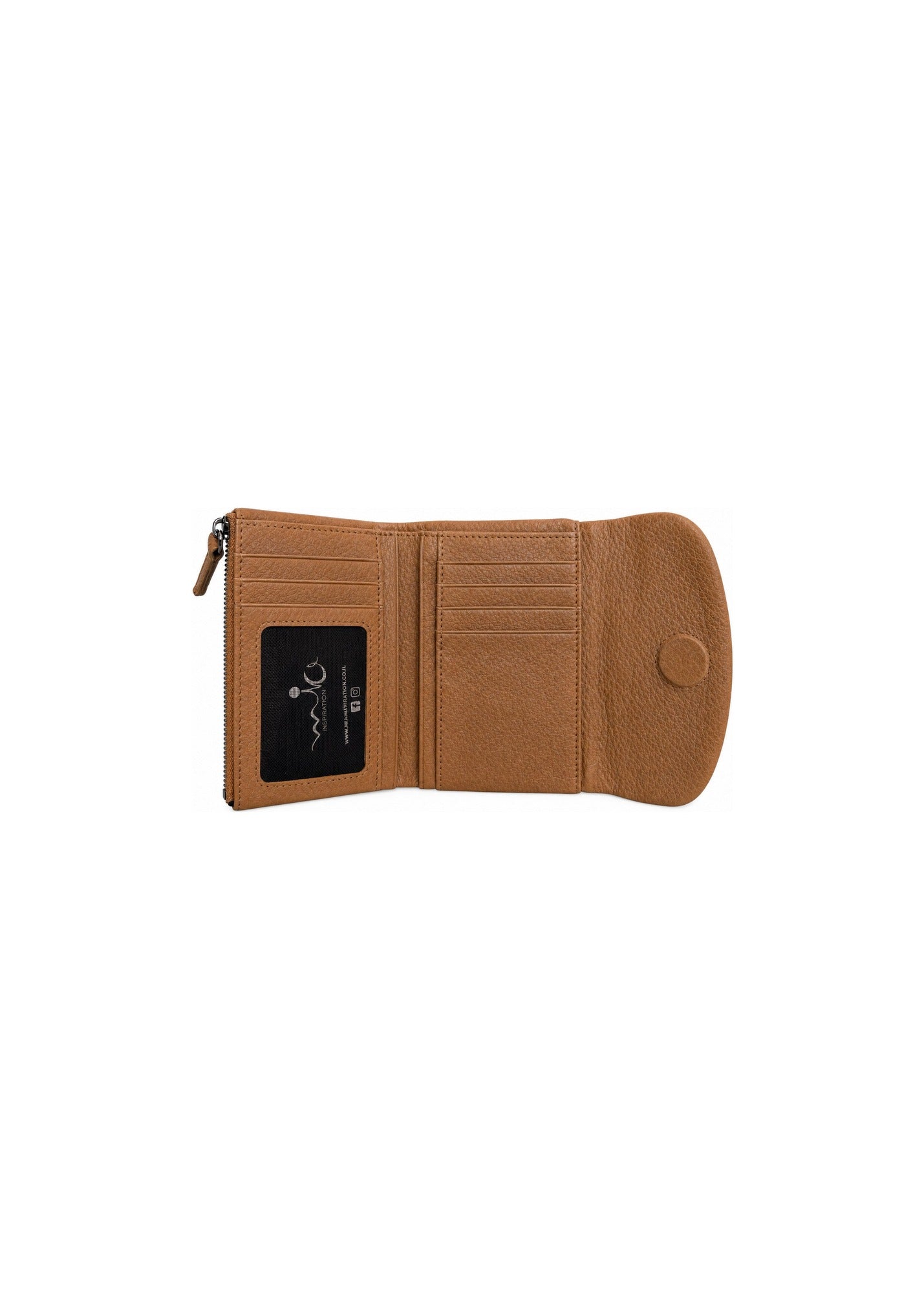 Brown zipper wallet
