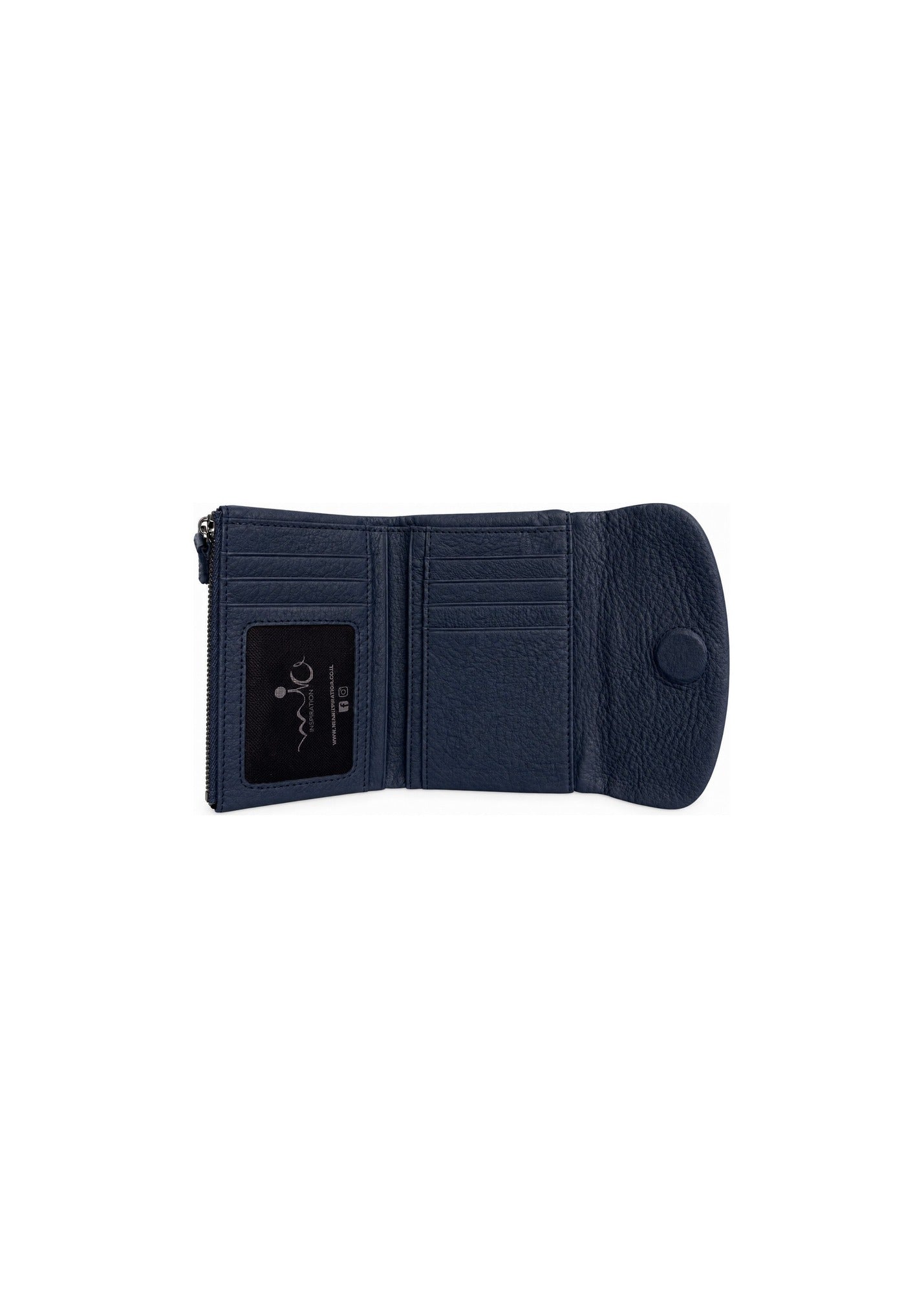 Blue Zipper Wallet