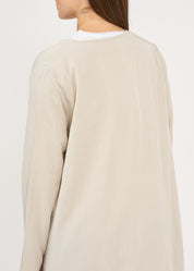 Stone Two-Zip Long Sleeve Top