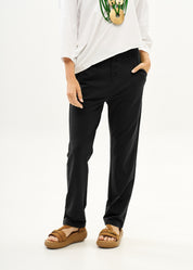 Boy's T-shirt Pants with Buttons Black