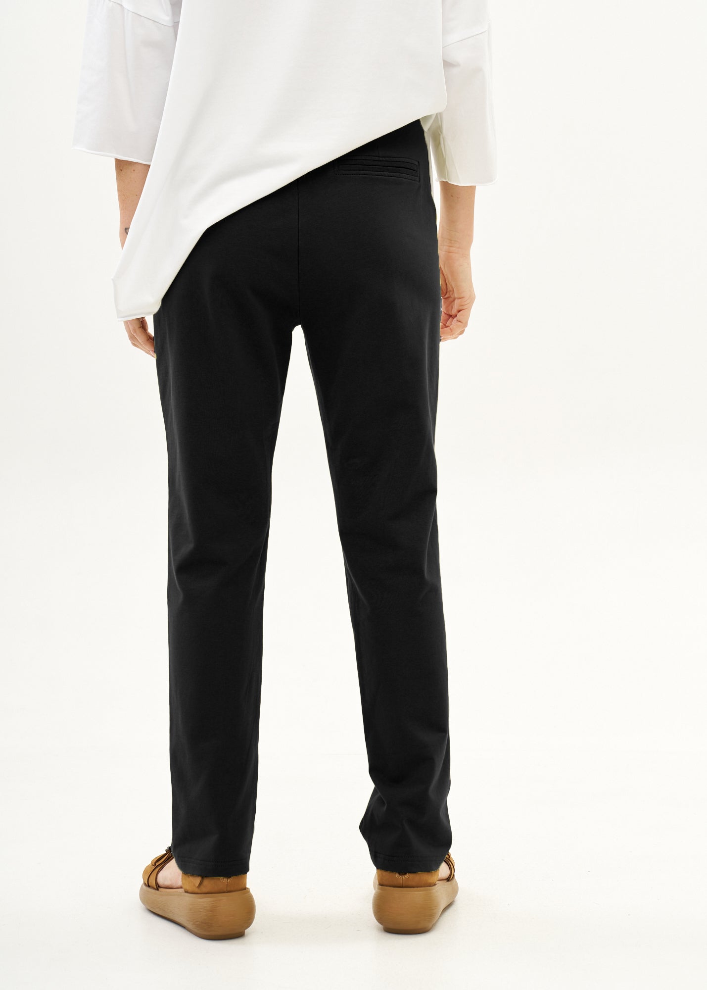 Boy's T-shirt Pants with Buttons Black