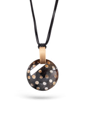 Circle necklace and gold dots
