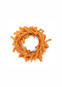 Orange handmade tied cotton thread bracelet - 99