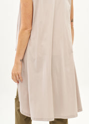 Stone jersey vest with no fastening
