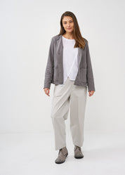 Dark gray outer stitching blazer