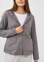Dark gray outer stitching blazer