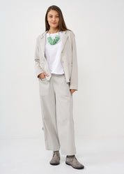 Light gray outer stitching blazer