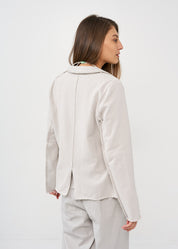 Light gray outer stitching blazer