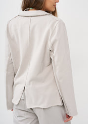 Light gray outer stitching blazer