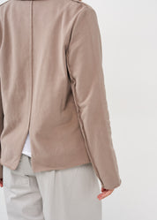 Brown outer stitching blazer