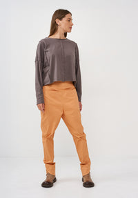 Boy pants straight pockets orange - 01