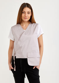 Pink hanging pocket vest - 00