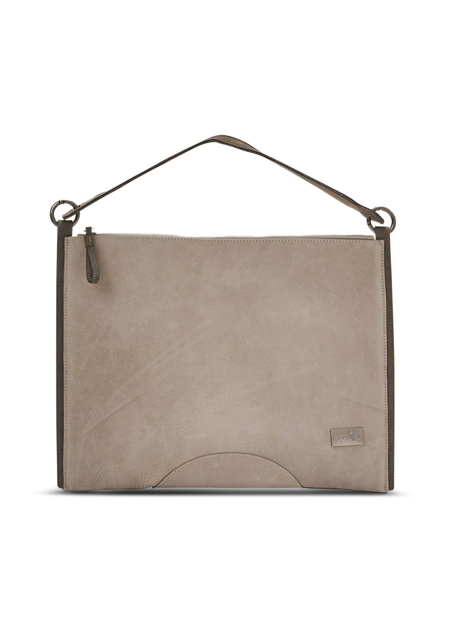 Color combination leather side bag and Arrancon Stone
