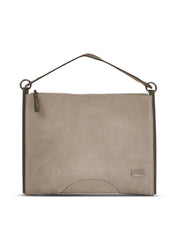 Color combination leather side bag and Arrancon Stone