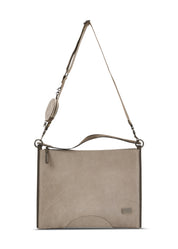 Color combination leather side bag and Arrancon Stone