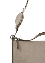 Color combination leather side bag and Arrancon Stone