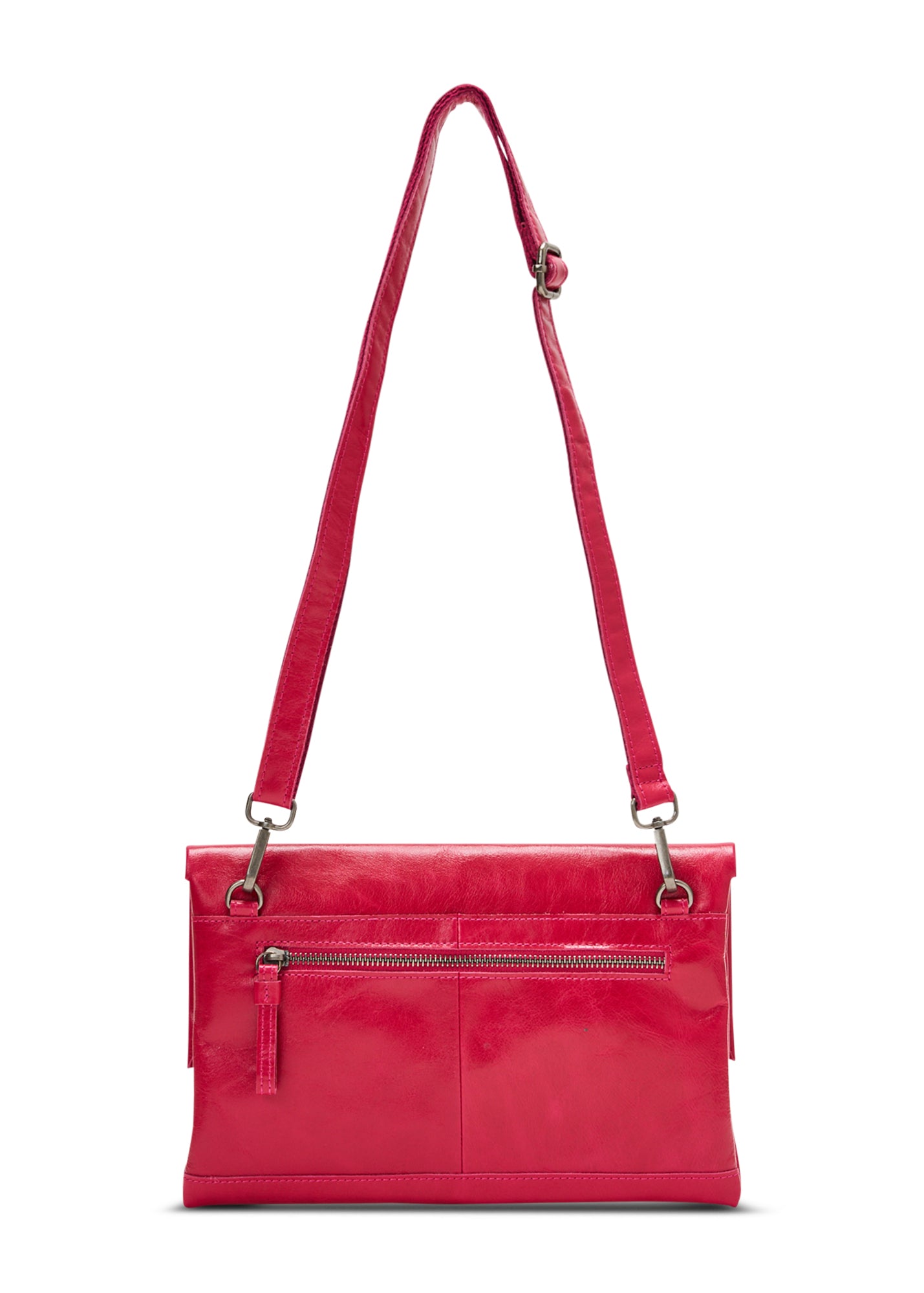 Fuchsia pink magnetic clafa evening bag