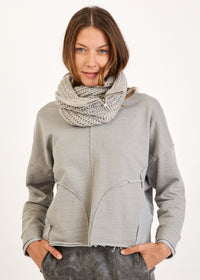 Scarf with a gray zipper - 99