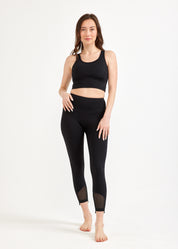 Black mesh back training top