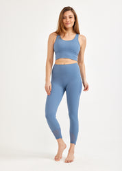 Blue mesh back training top