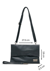 Black magnetic kalapa evening bag