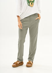 Boy's grey button-down t-shirt pants