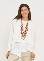 White long sleeve oversized shirt