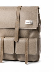 Backpack, front pockets, brown color combination