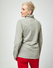 Gray half collar golf shirt
