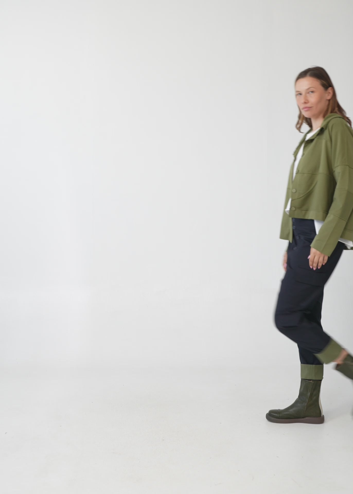 Boy's pants with pockets, brown color combination