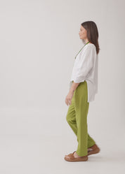 Boy's T-shirt Pants with Buttons Green