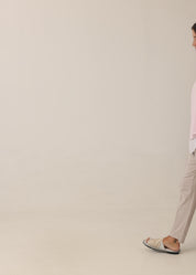 Pink short sleeve oversized bat shirt