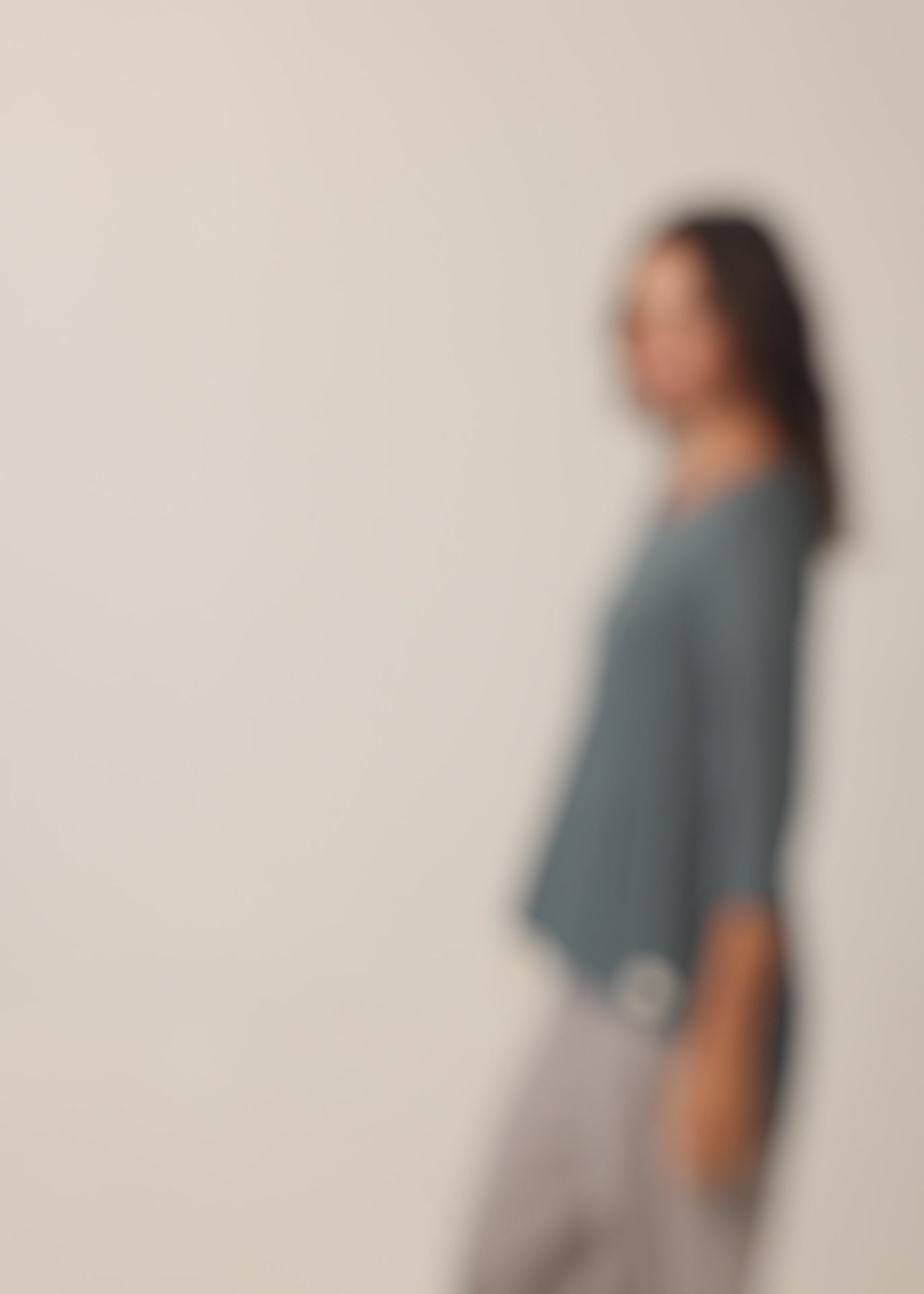 Mustard 3/4 sleeve long back shirt