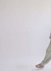 Brown satin pocket tank top