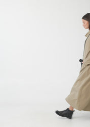 Brown long sleeve turtleneck and zipper dress