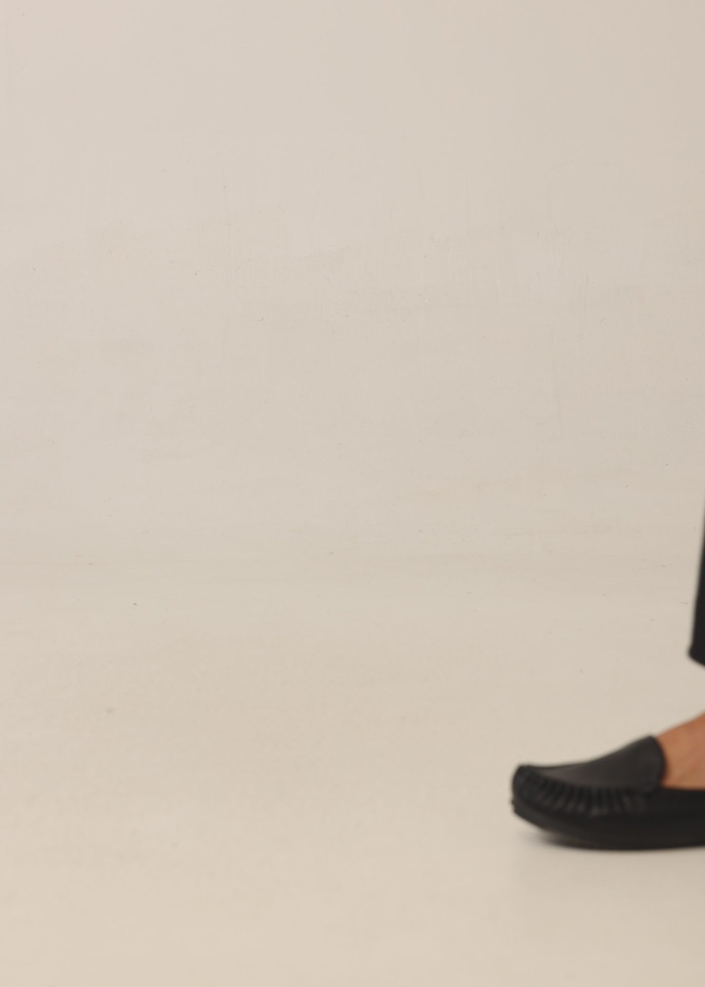 Women's Black Soft Leather Moccasins