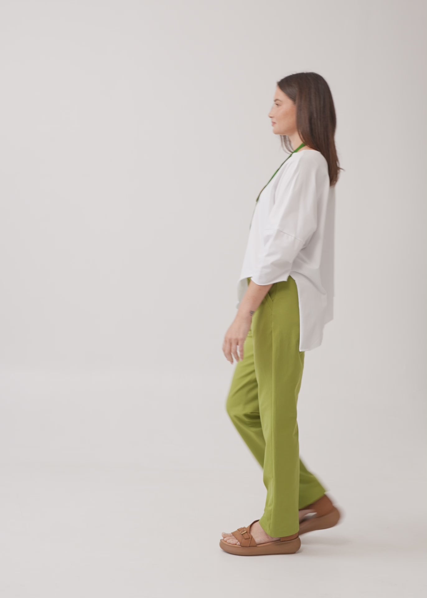 Boy's grey button-down t-shirt pants